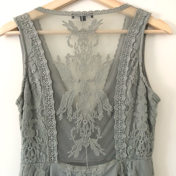 Wishlist Sleeveless Embroidered Lace Mini Dress - Picture 5 of 6